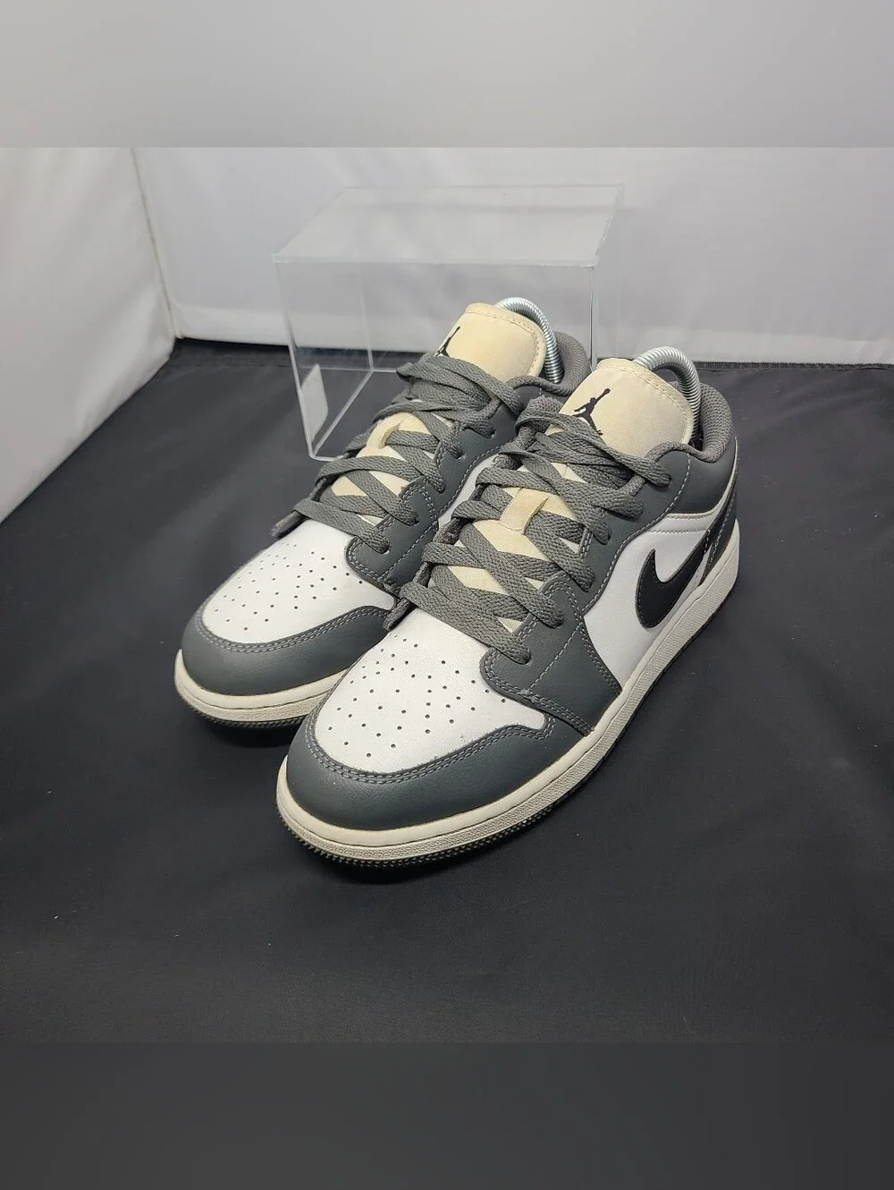 Air Jordan 1 Low GS 'Iron Grey Black' 553560-152 Youth size 7Y